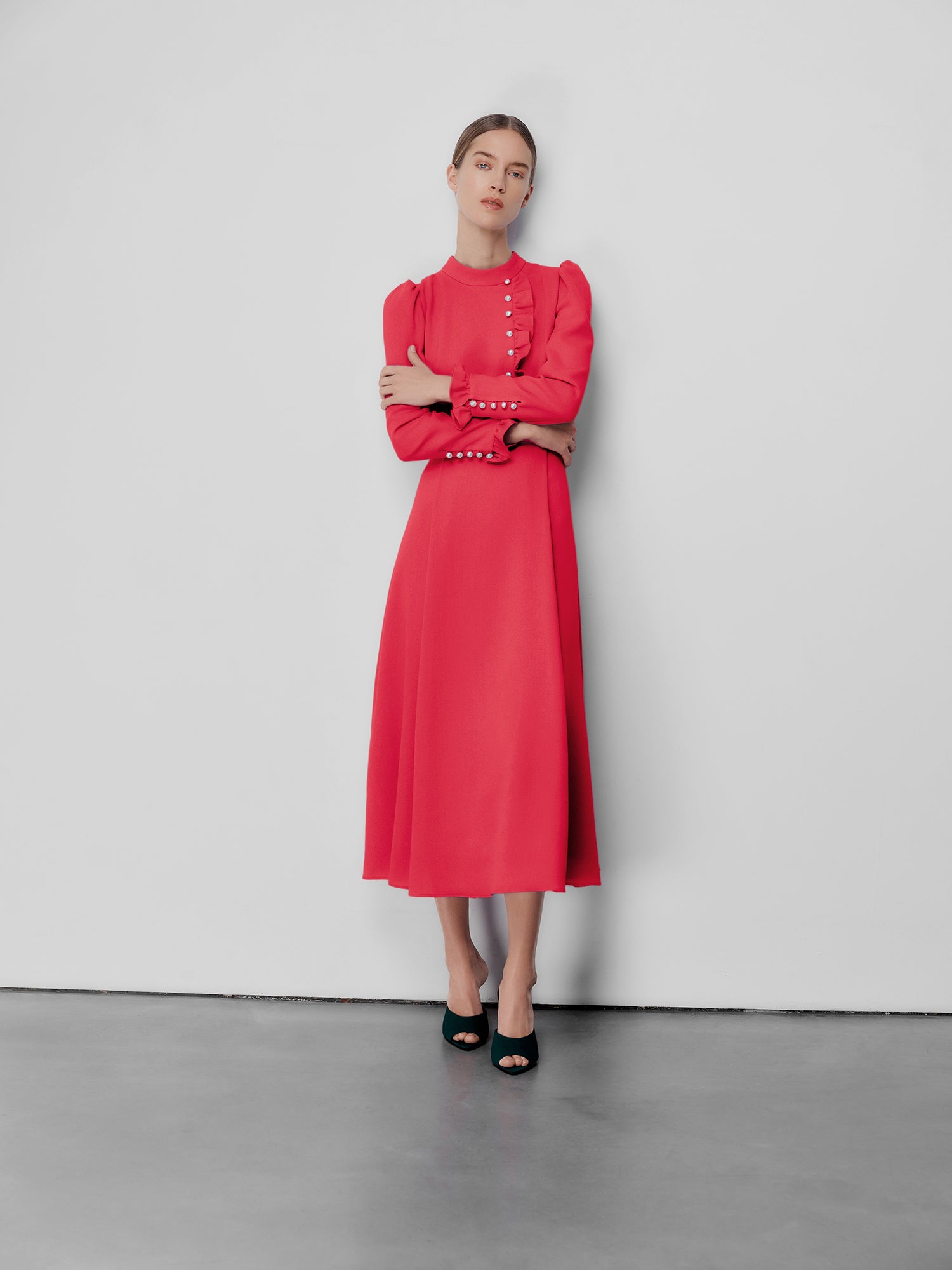 Christina Crimson Dress