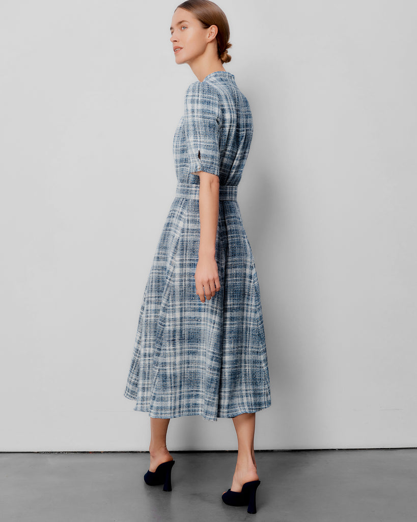 Ahana Boucle Check Dress