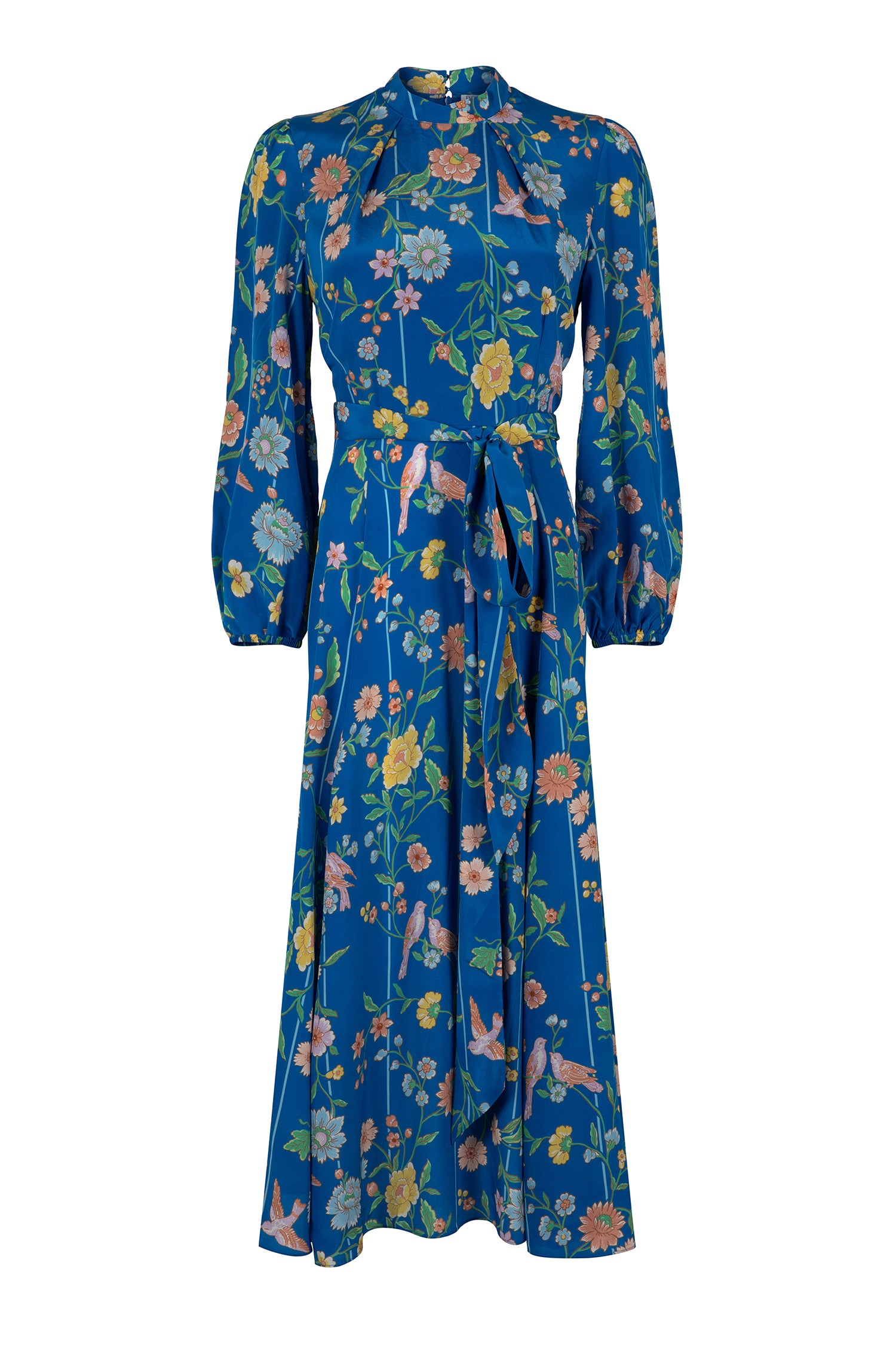 Sonia Bamboo & Birds Bright Blue Dress