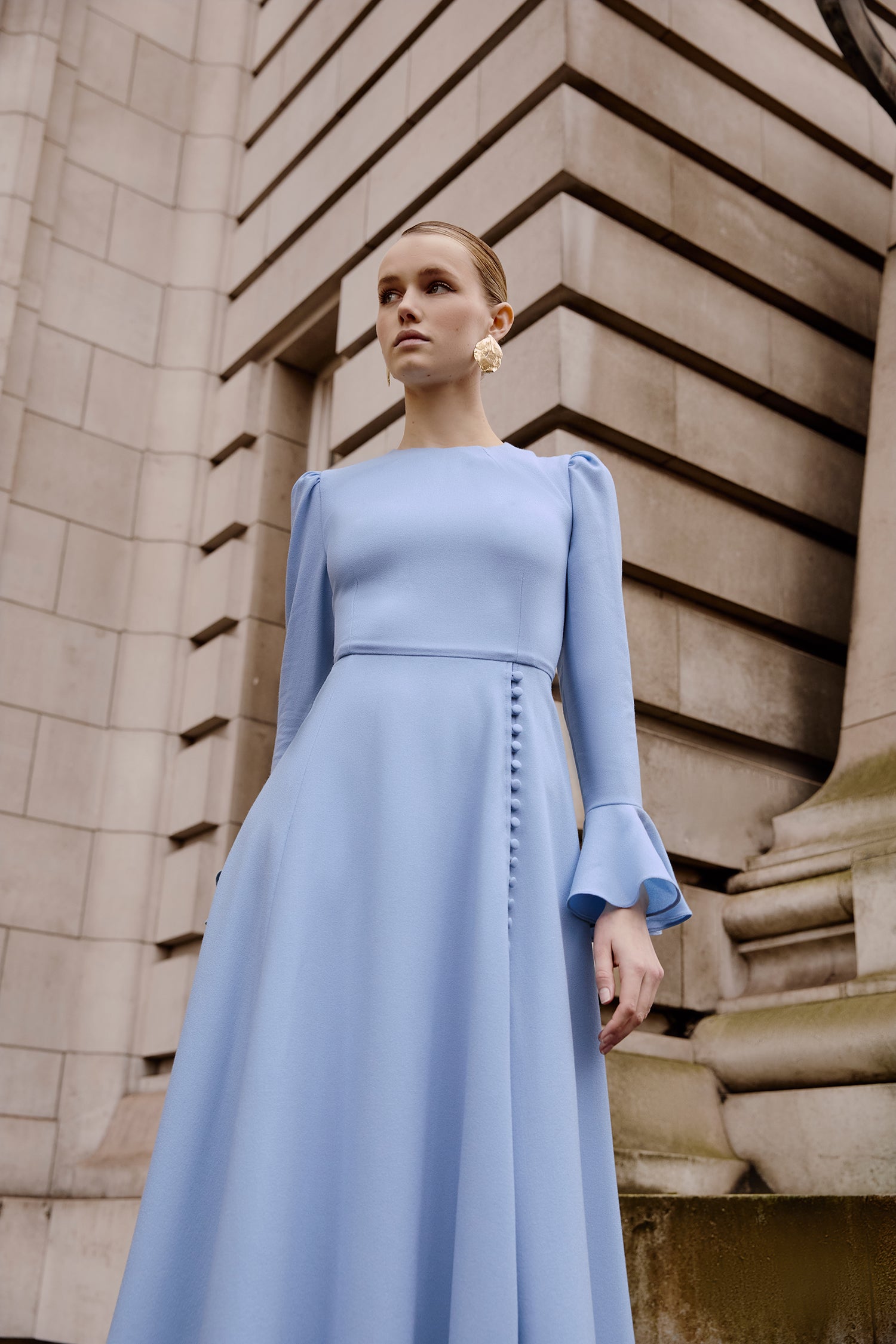 Yahvi Pale Blue Dress