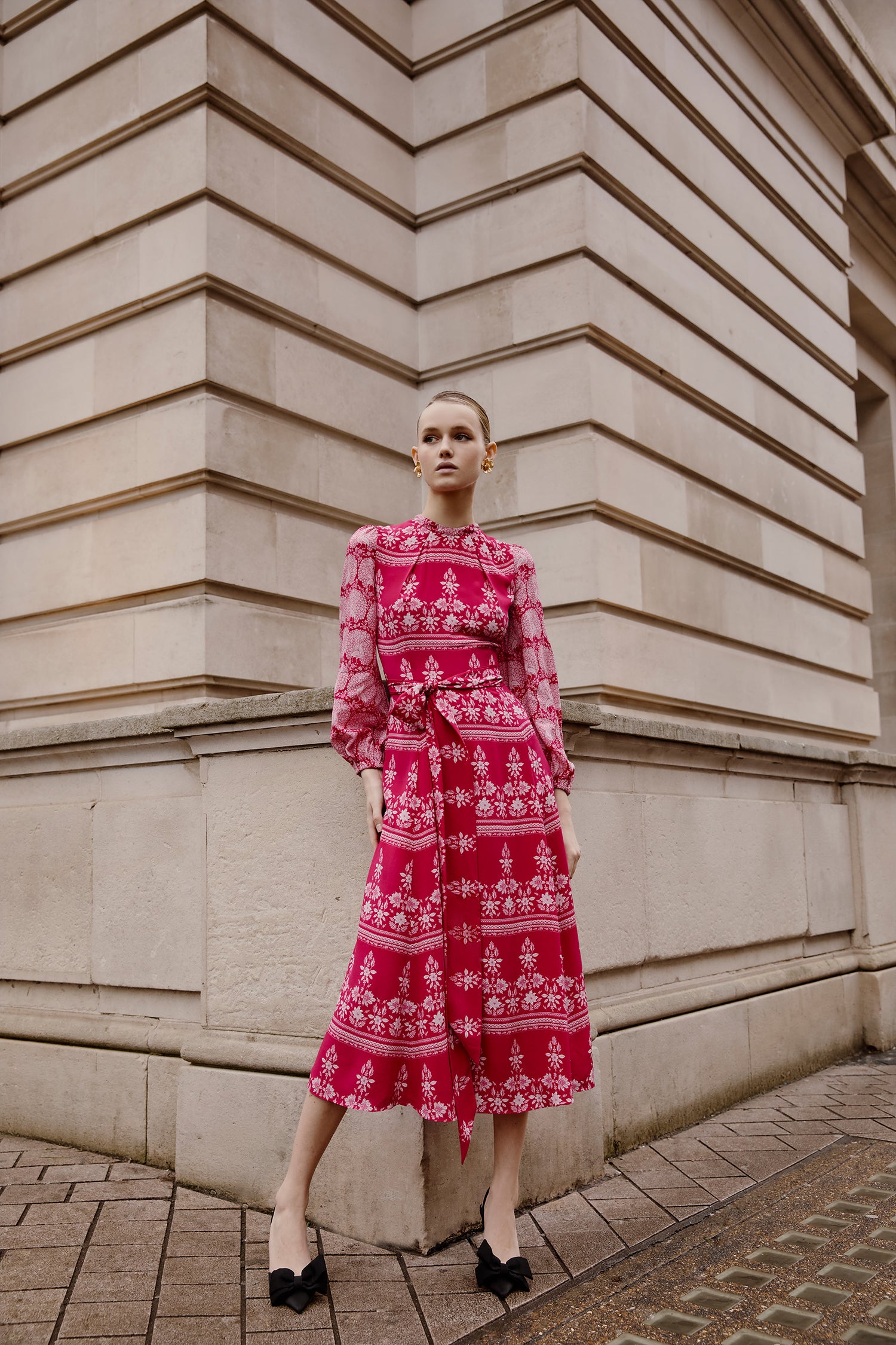 Sonia Blouson Rose Red Dress