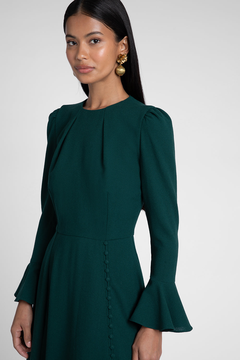 Yahvi Forest Green Dress