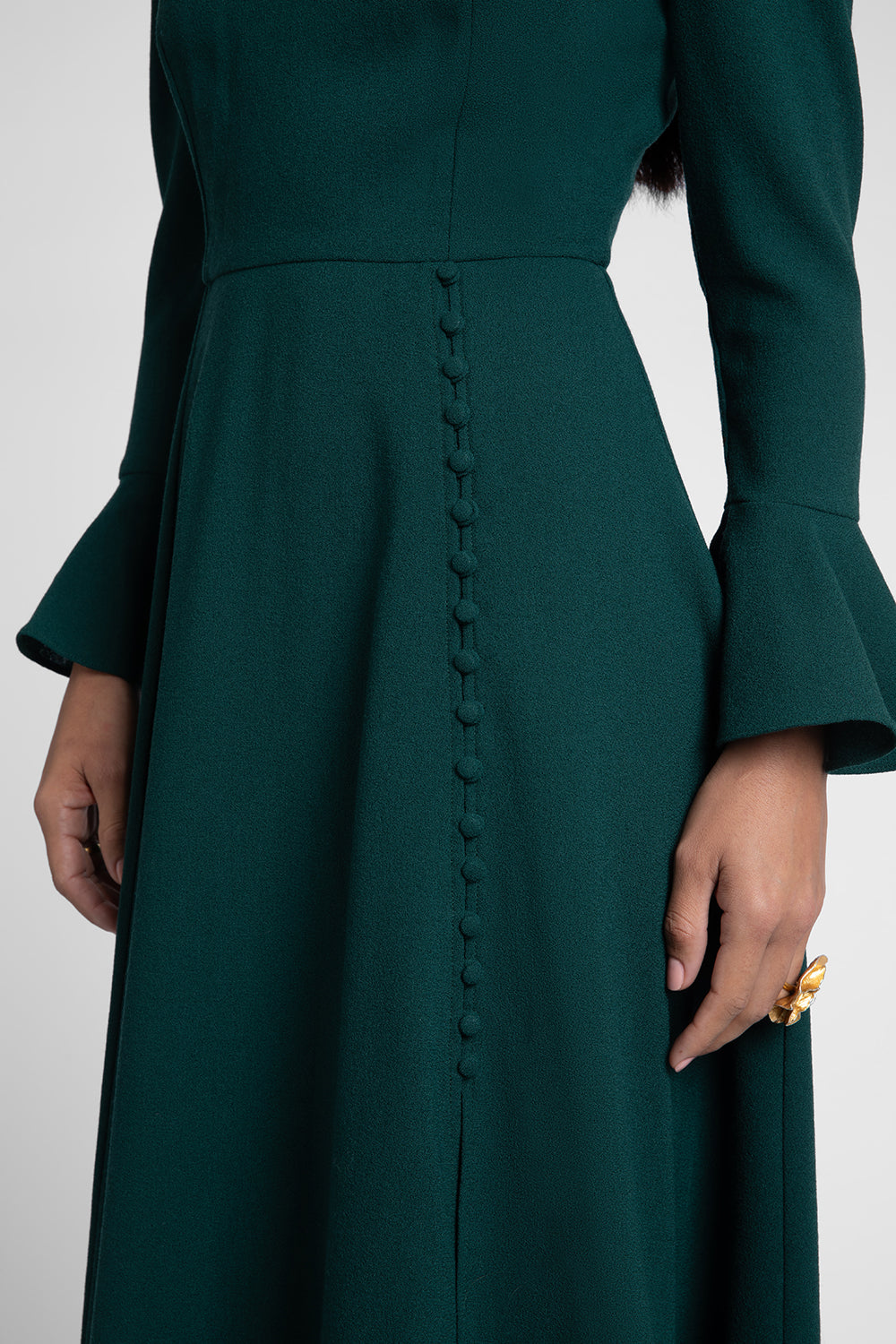 Yahvi Forest Green Dress