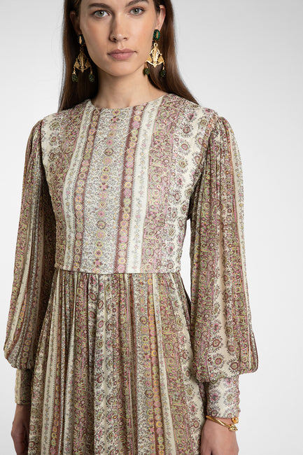 Paisley shop silk dress