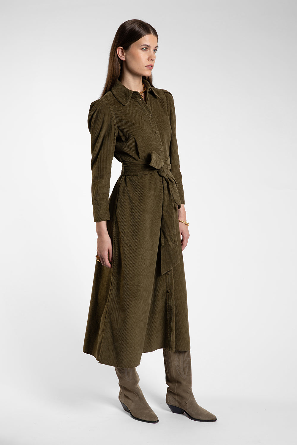 Valerie Olive Dress