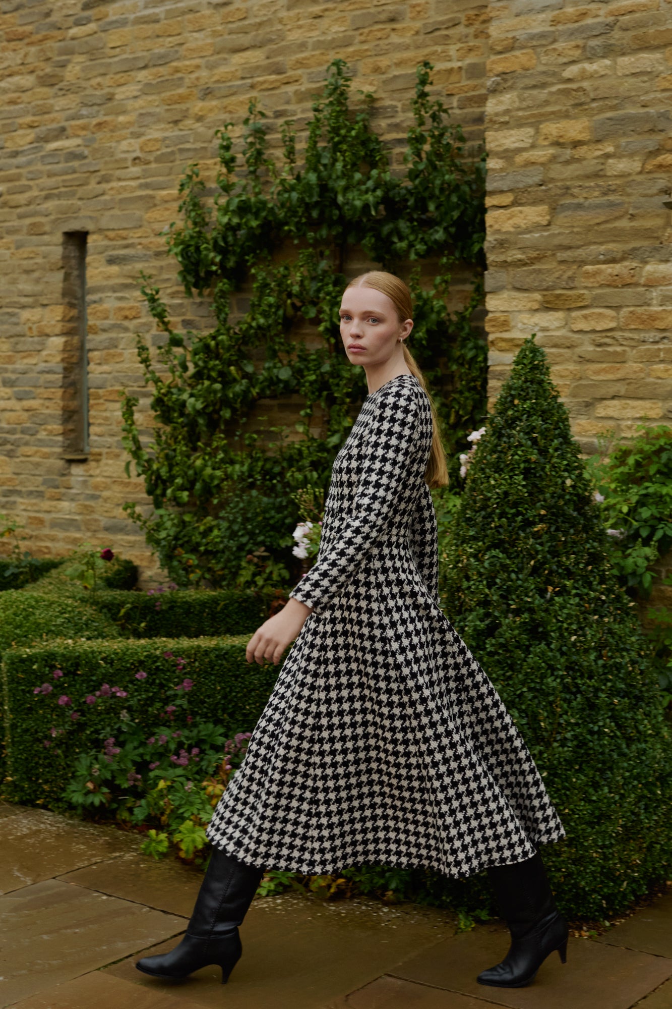 Constance Houndstooth Dress