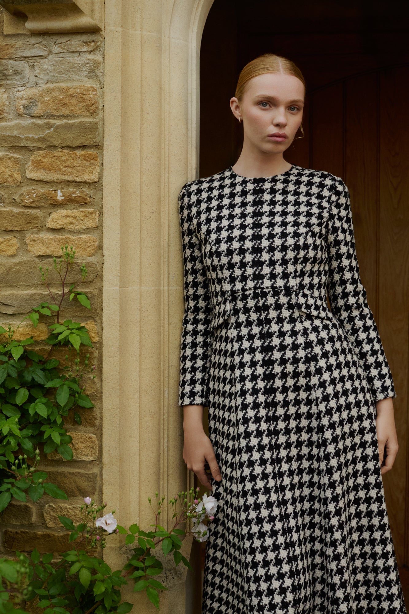 Constance Houndstooth Dress