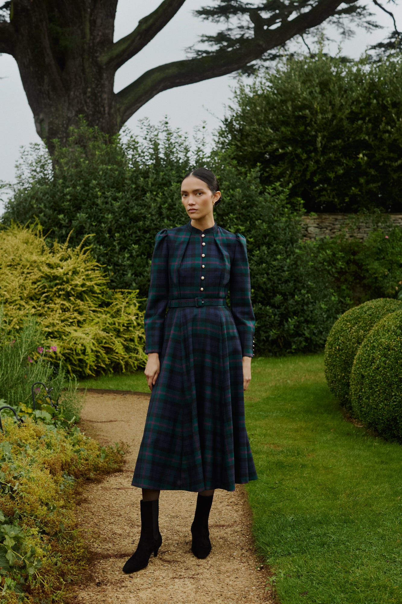 Ahana Tartan Dress