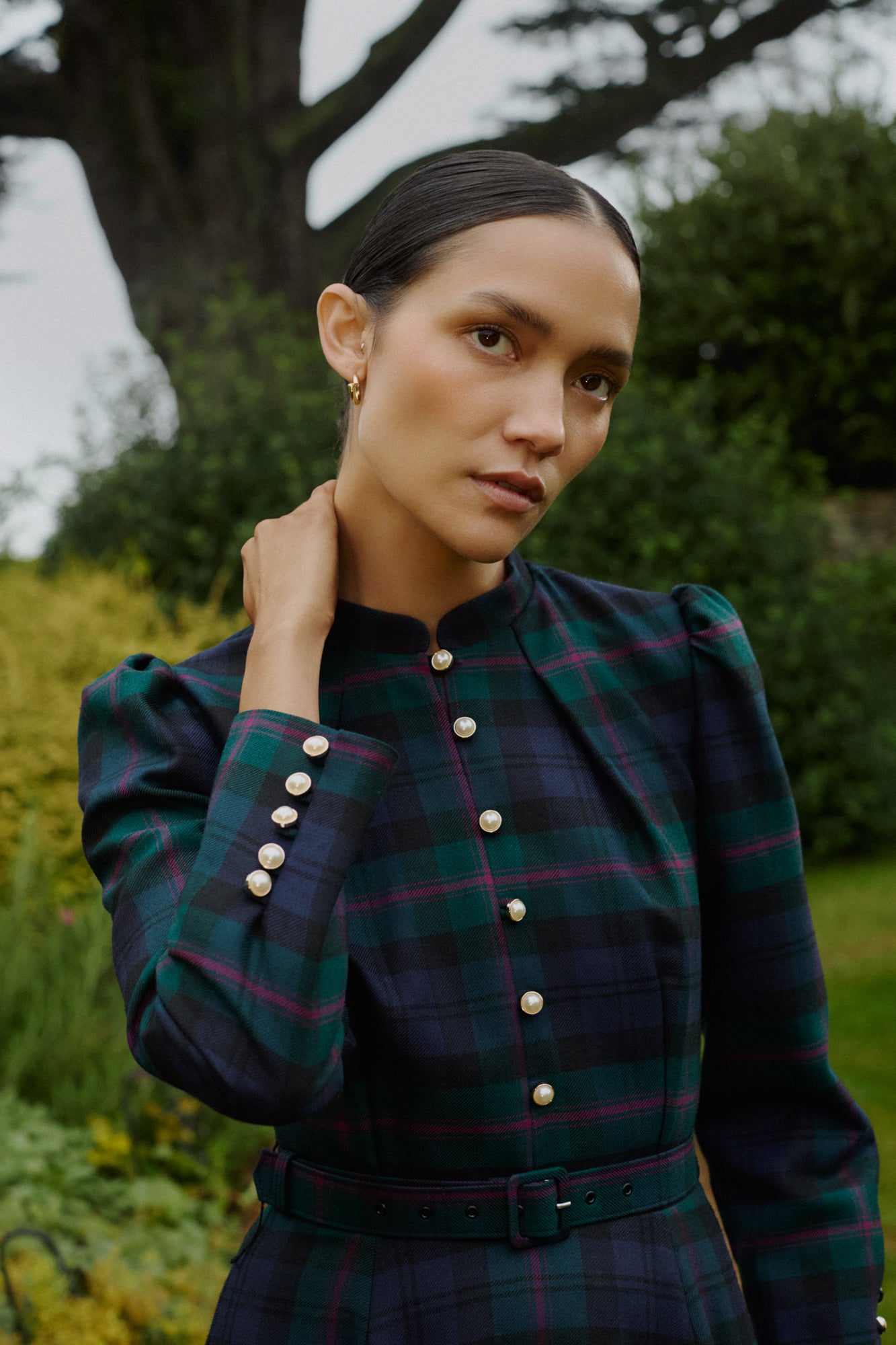 Ahana Tartan Dress