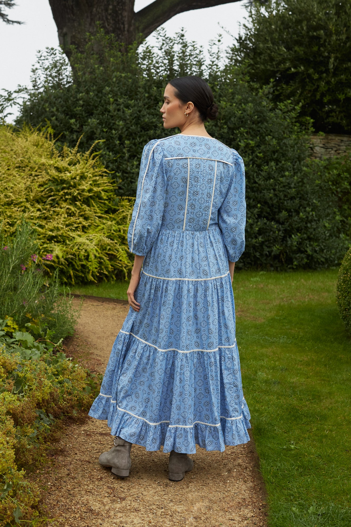 Avery Bandana Blue Dress