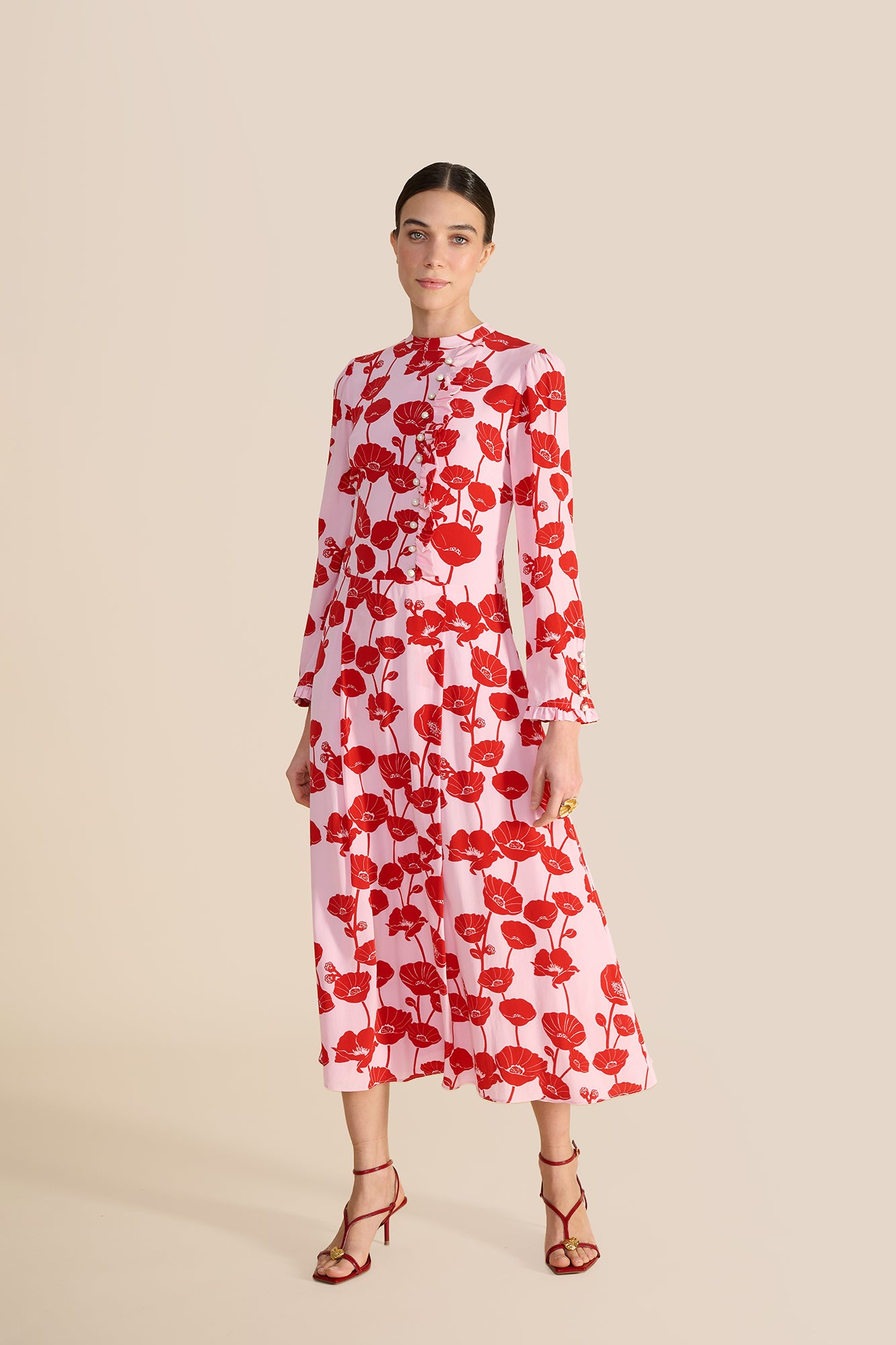 Christina Pink Poppy Dress