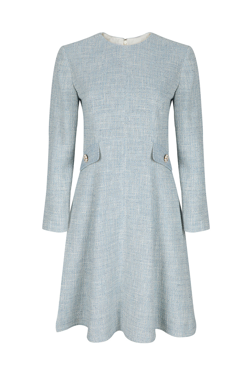 Constance Pale Blue Boucle Dress