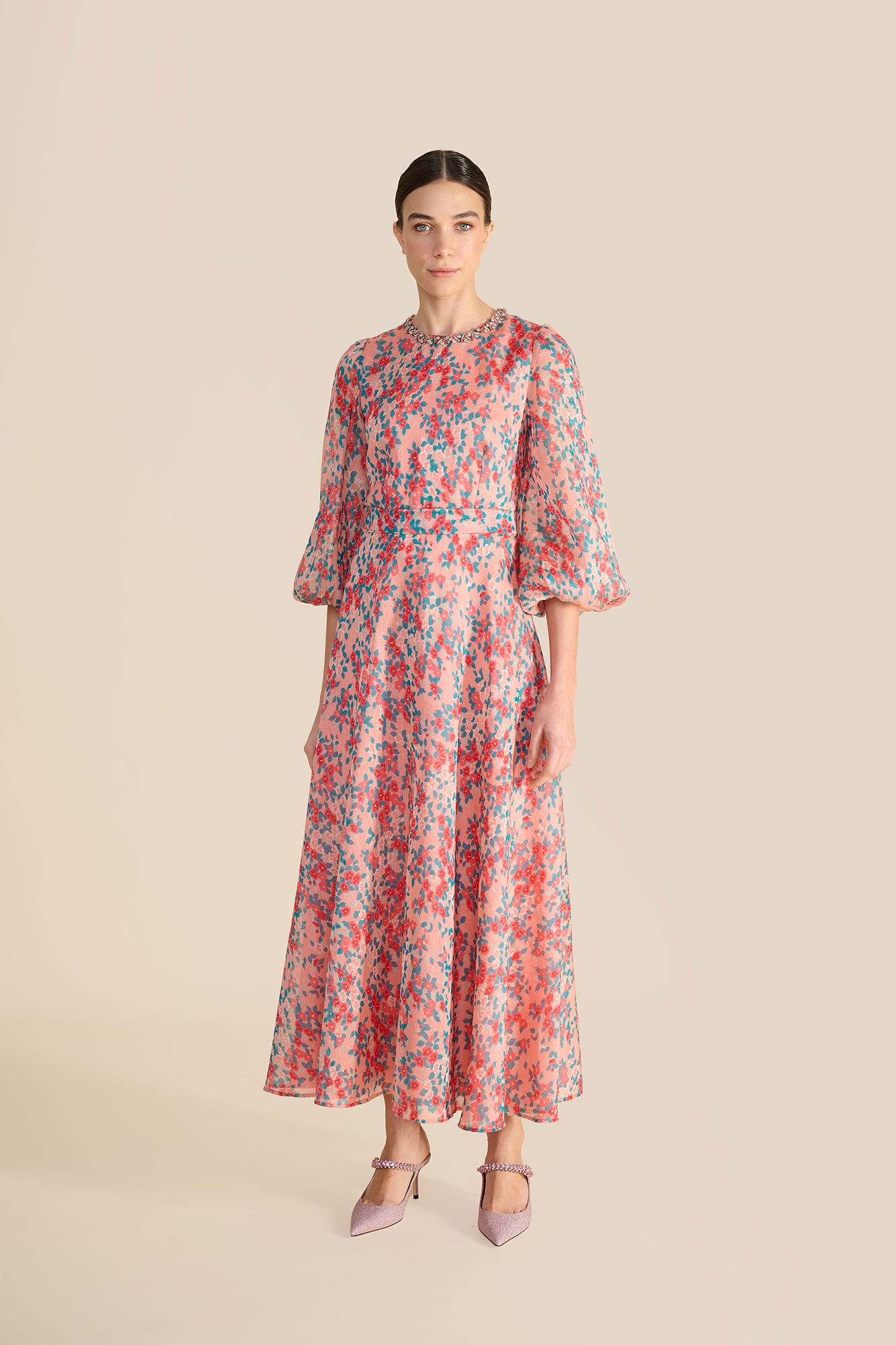 Mikela Pink Floral Dress