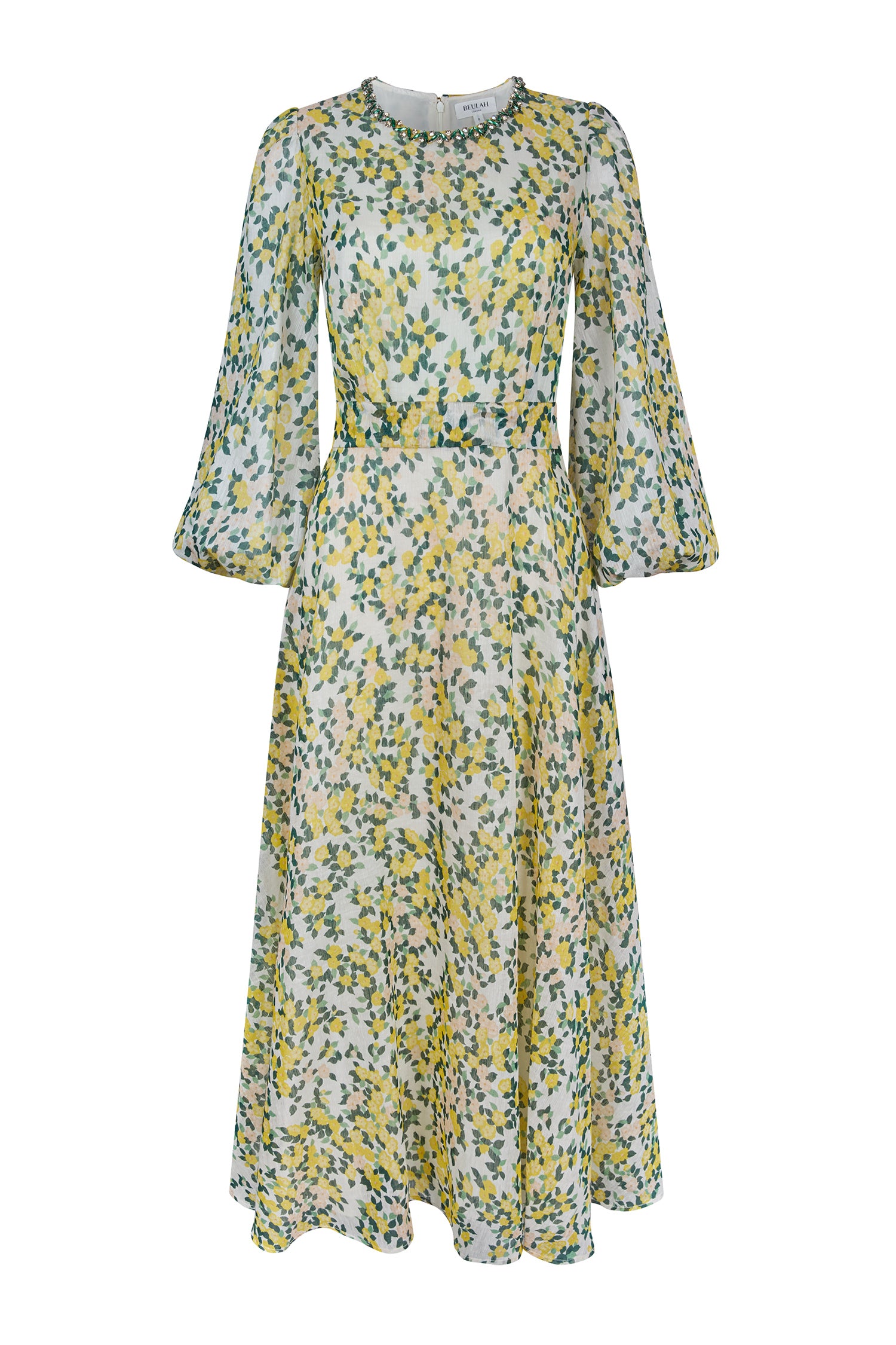 Mikela Lemon Floral Dress