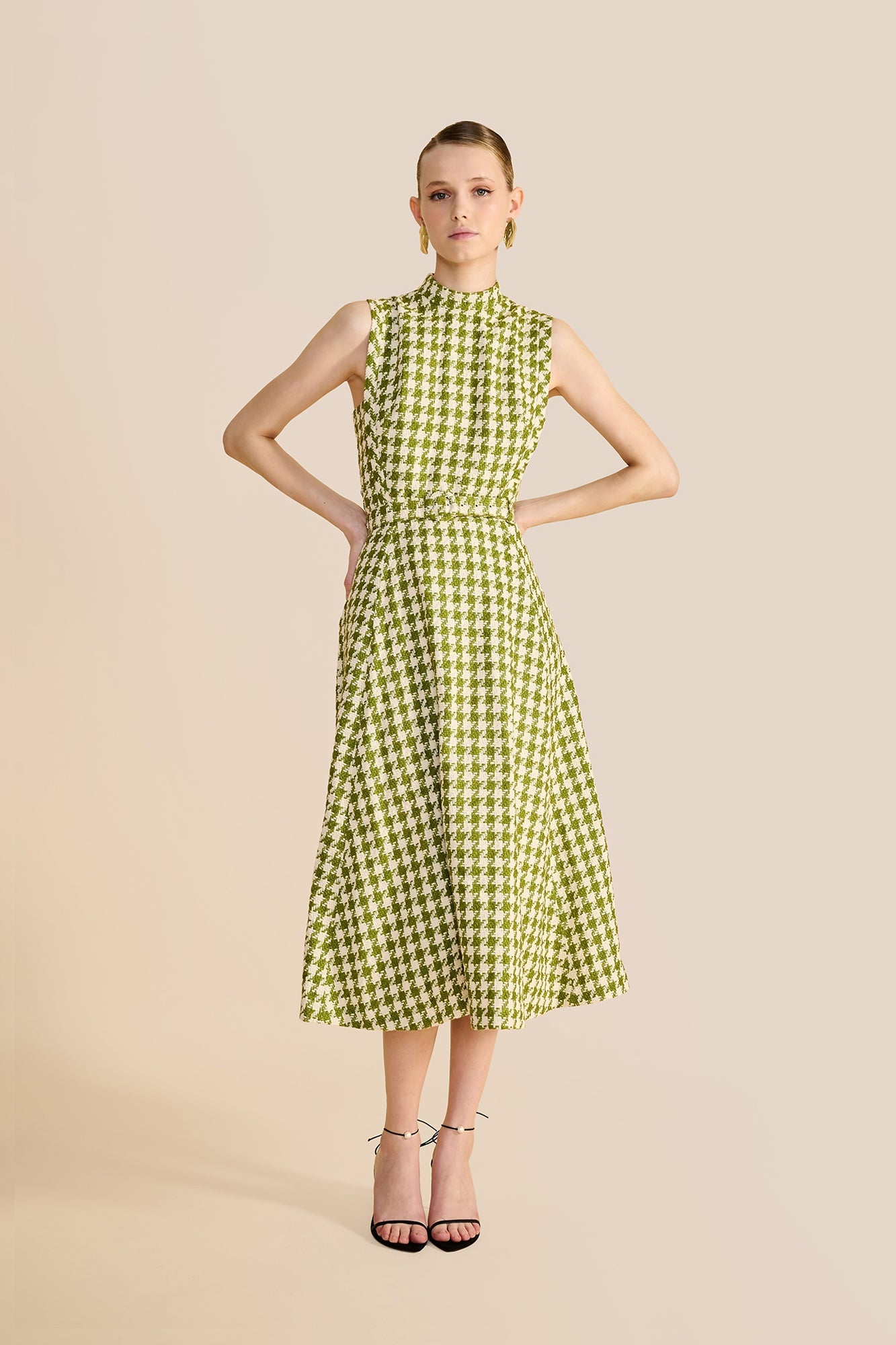 Orin Houndstooth Dress