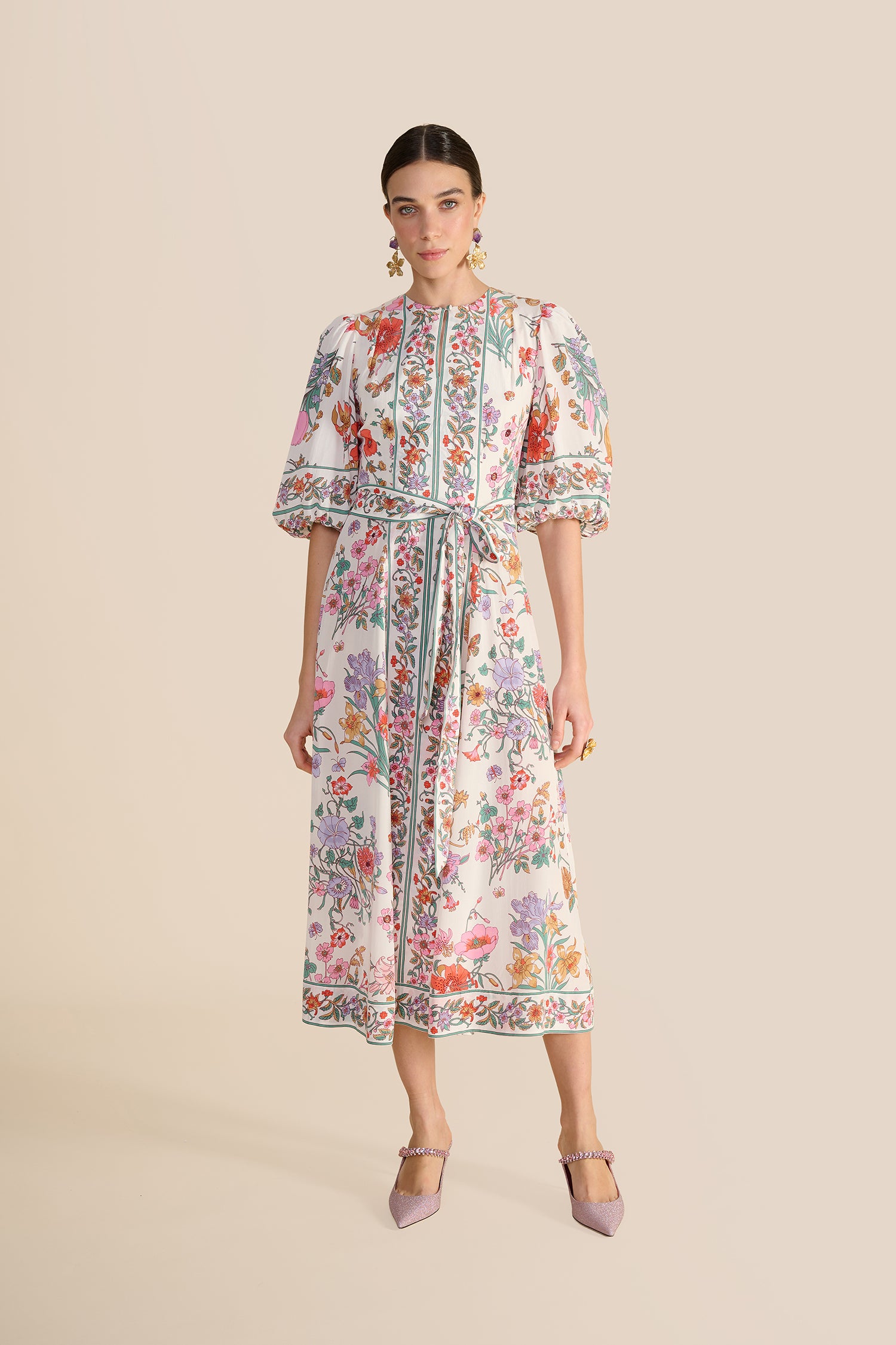 Sienna Milk Floral Bouquet Dress