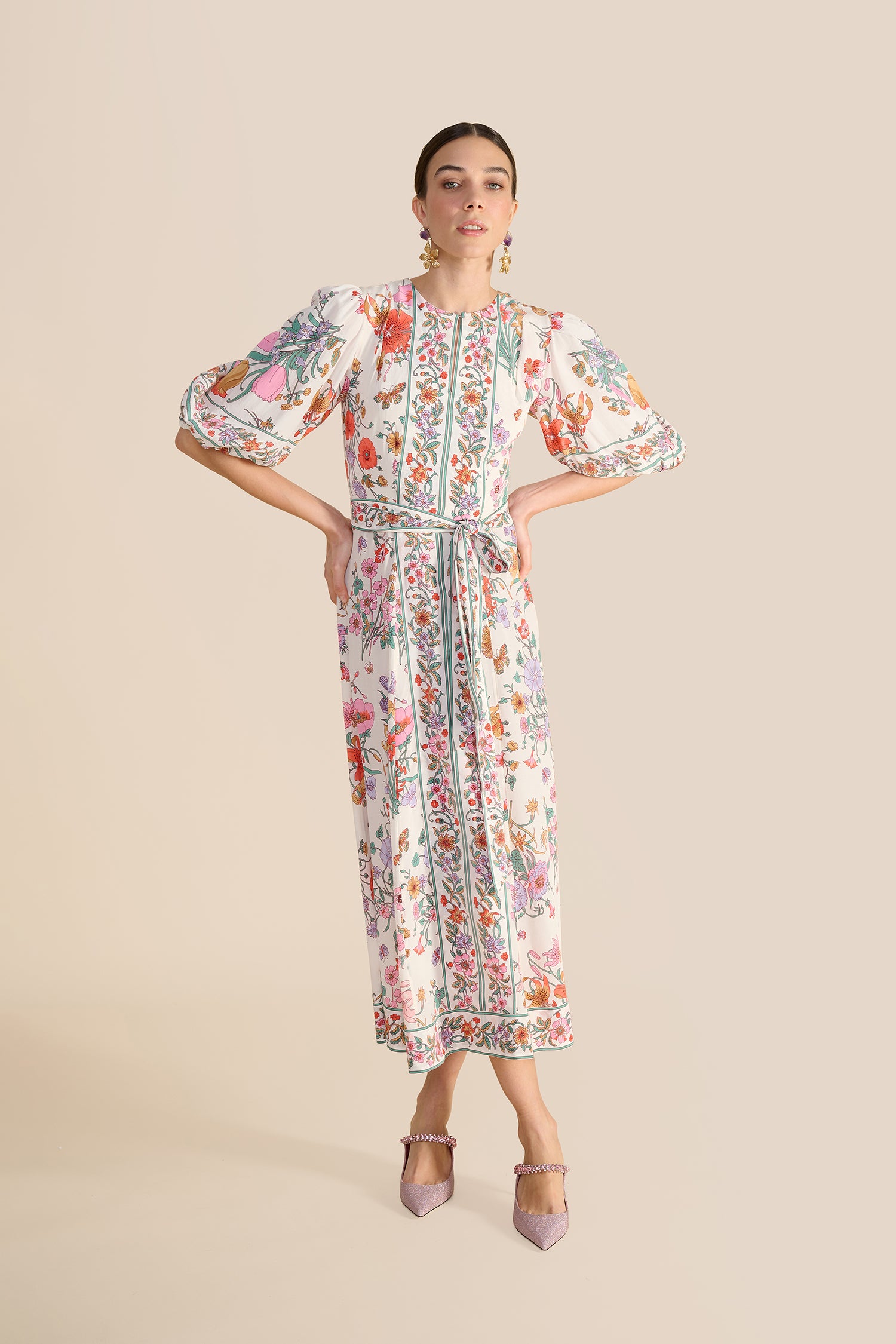 Sienna Milk Floral Bouquet Dress