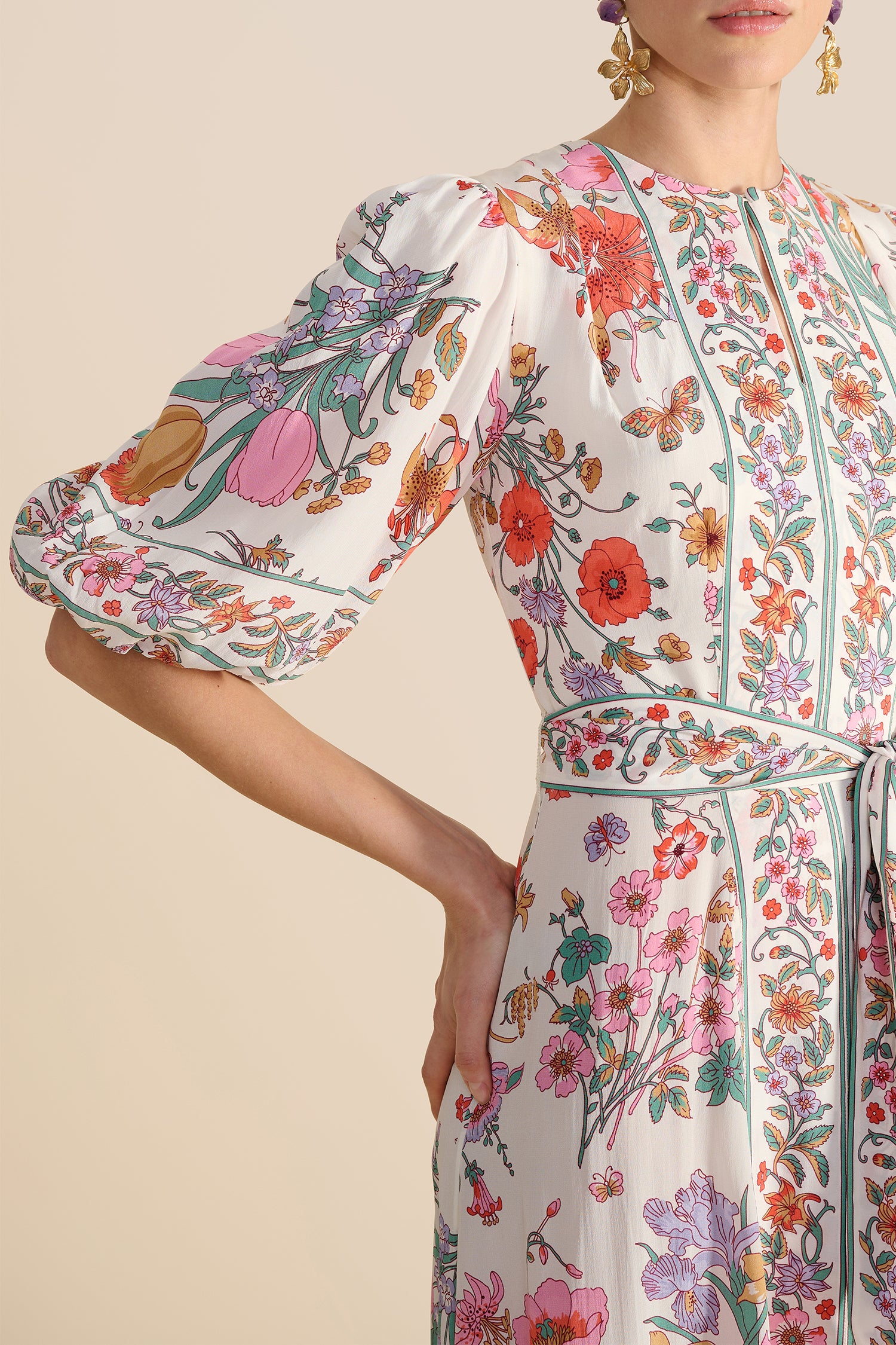 Sienna Milk Floral Bouquet Dress