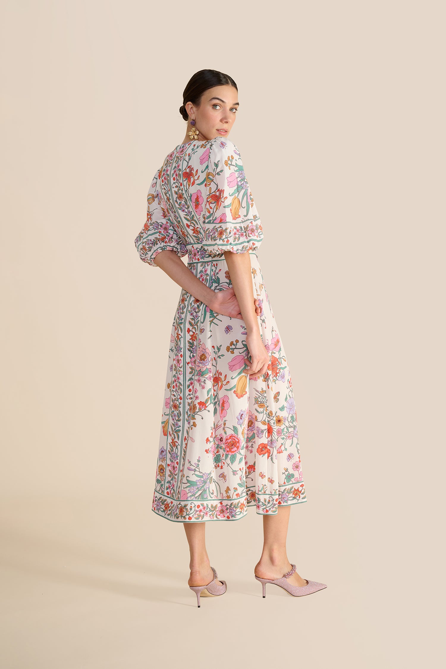 Sienna Milk Floral Bouquet Dress