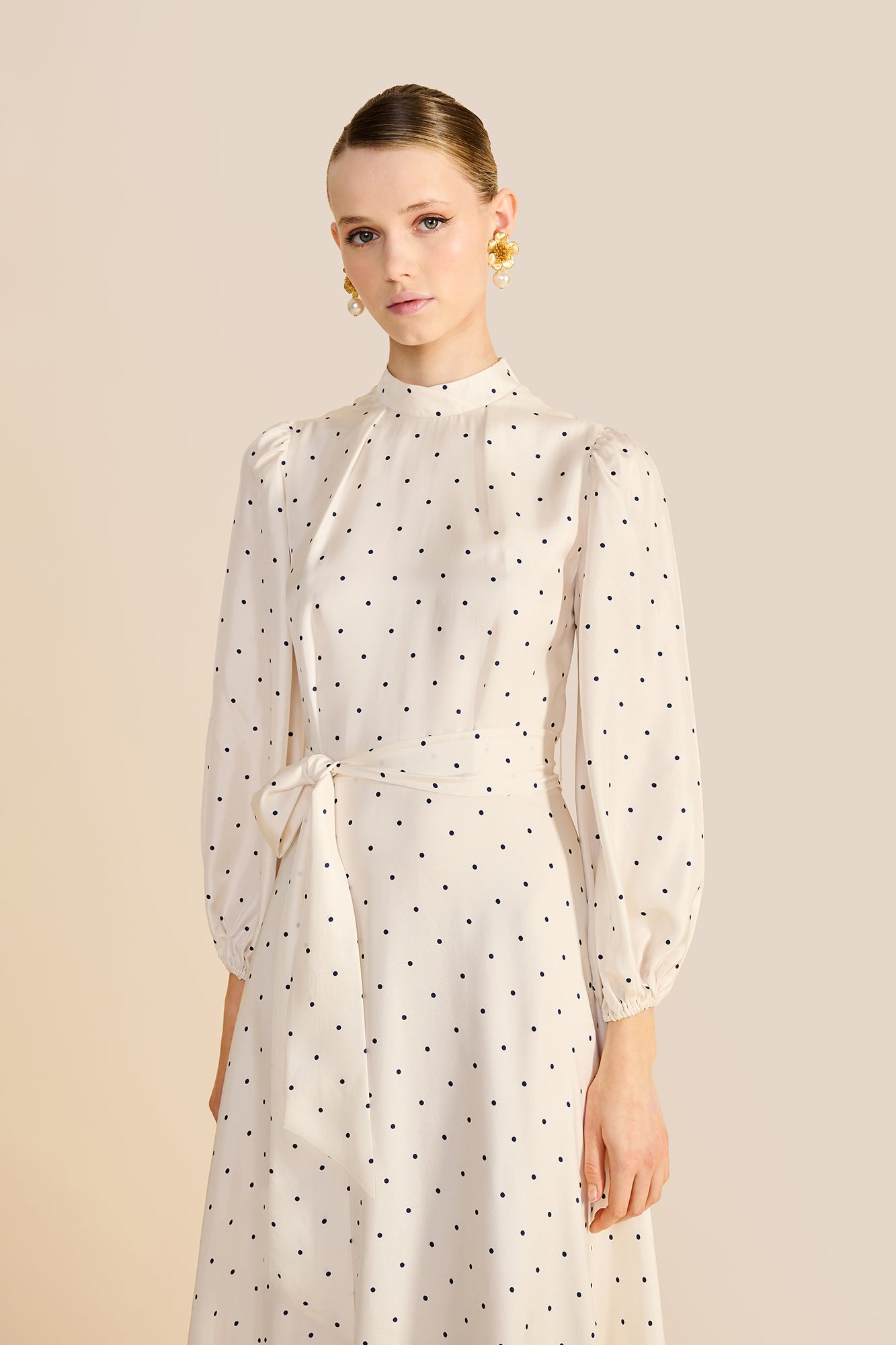 Sonia Polka Dot Midi Dress