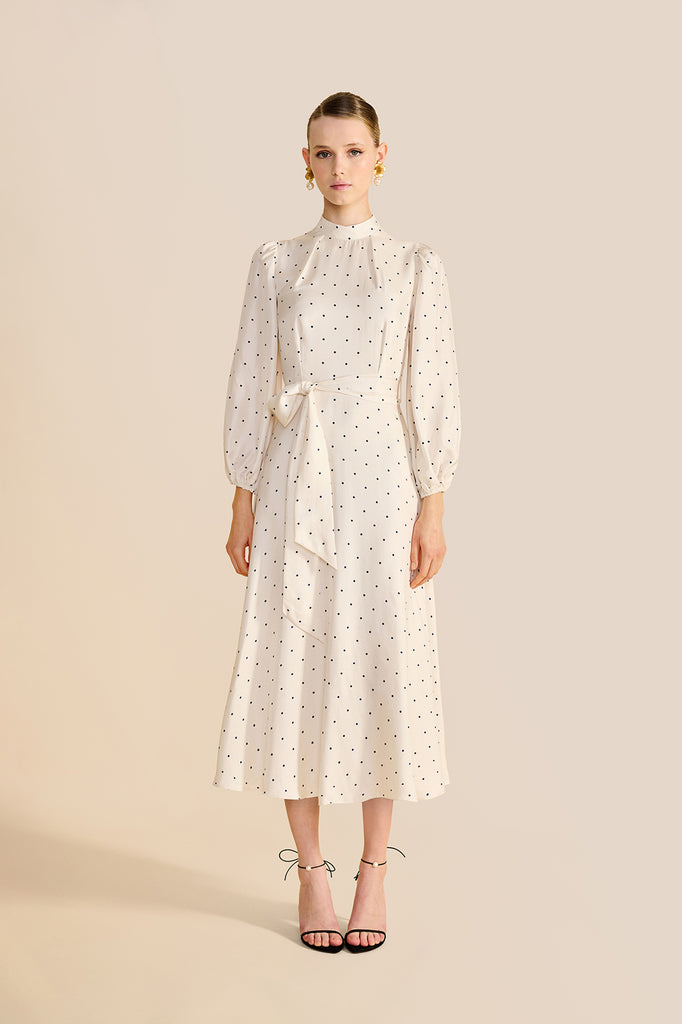 Sonia Polka Dot Midi Dress