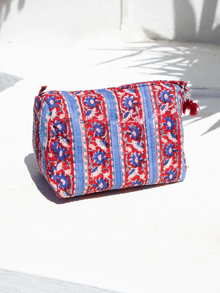 Block Printed Wash Bag