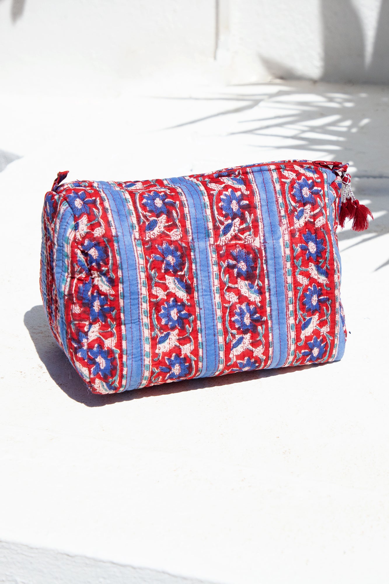 Block Printed Wash Bag