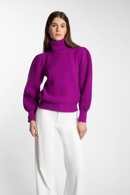 Pink polo hotsell neck sweater