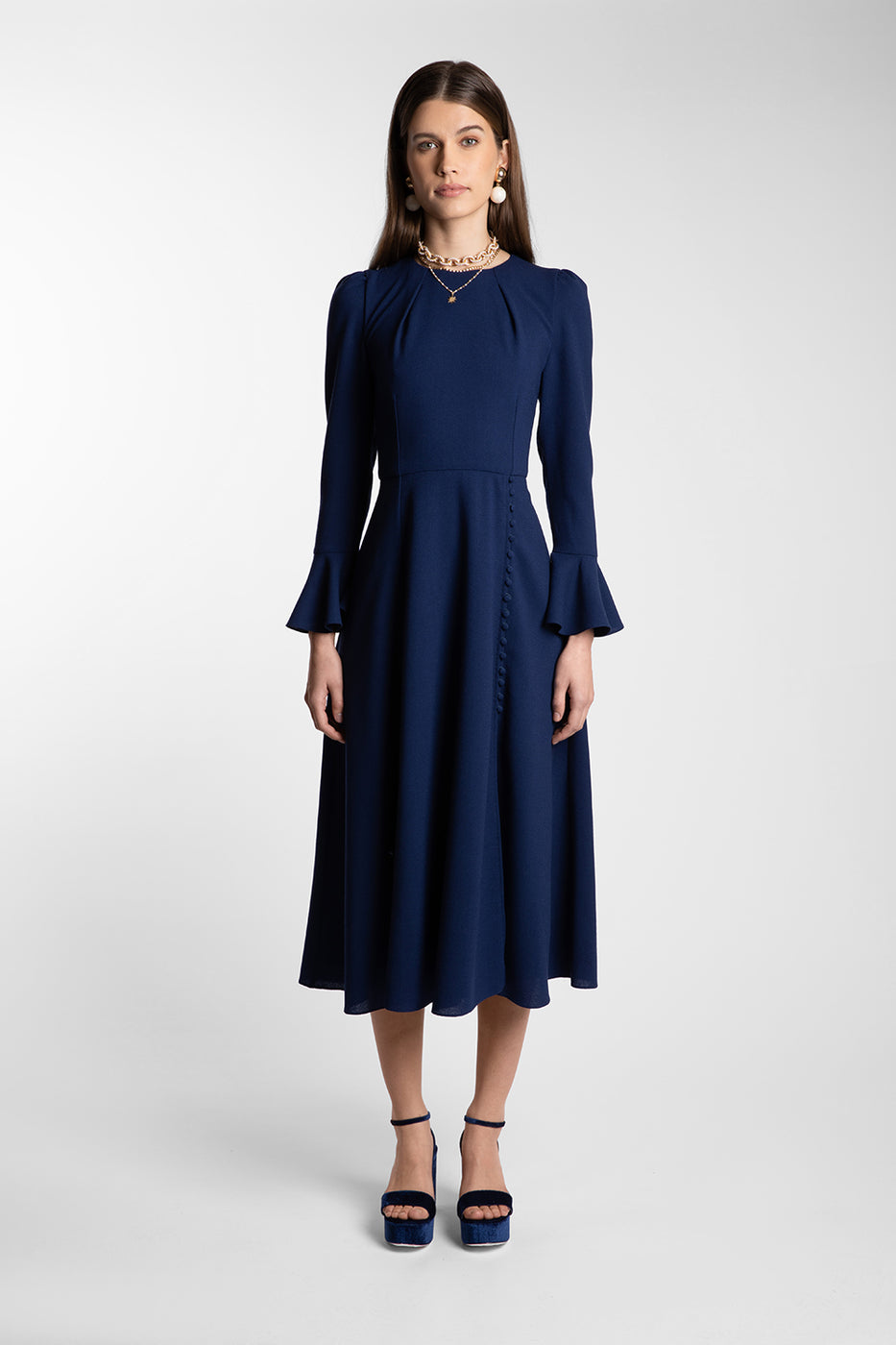 Yahvi Navy Dress – Beulah London